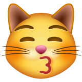 Rosto De Gato Mandando Um Beijo