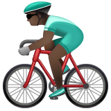 Homem Ciclista: Tom de Pele Escuro