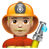 Bombeiro Homem: Tom de Pele Médio-Claro