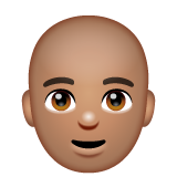 Homem: Tom de Pele Médio, Careca