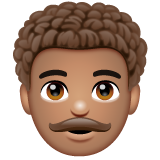 Homem: Tom de Pele Médio, Cabelo Cacheado