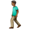 Homem Andando: Tom de Pele Médio-Escuro