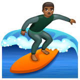 Surfista: Tom de Pele Médio-Escuro