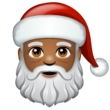 Papai Noel: Tom de Pele Médio-Escuro