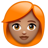 Mulher: Tom de Pele Médio, Cabelo Ruivo