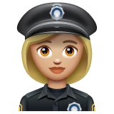 Policial Mulher: Tom de Pele Médio-Claro
