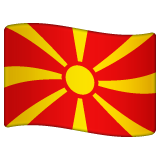 Flagga: Nordmakedonien