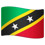Flagga: S:t Kitts och Nevis