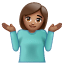 Людина знизує плечима: Середній Відтінок Шкіри