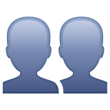 छाया में दो व्यक्ति