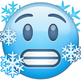 Visage Bleu De Froid
