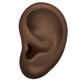 Oreille: Peau Foncée