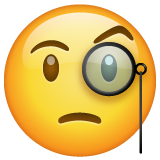 Visage Avec Un Monocle