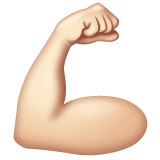 Biceps Contracté: Peau Claire