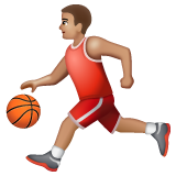 Homme Avec Ballon: Peau Moyenne