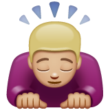 Homme Qui S’Incline: Peau Moyennement Claire