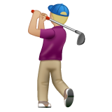 Golfeur: Peau Moyennement Claire