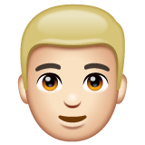 Homme: Peau Claire, Cheveux Blonds