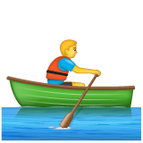 Rameur Dans Une Barque