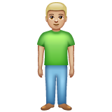 Homme Debout: Peau Moyennement Claire