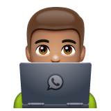 Informaticien: Peau Moyenne