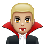 Vampire Homme: Peau Moyennement Claire