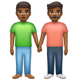 Deux Hommes Se Tenant La Main: Peau Moyennement Foncée