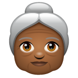 Femme Âgée: Peau Moyennement Foncée