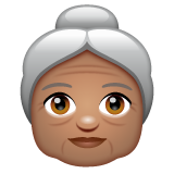 Femme Âgée: Peau Moyenne
