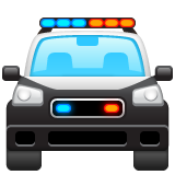 Voiture De Police De Face