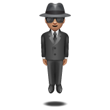 Personne En Costume En Lévitation: Peau Moyenne
