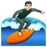 Personne Faisant Du Surf: Peau Claire