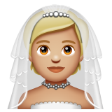 Personne Mariée Avec Voile: Peau Moyennement Claire