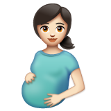 Femme Enceinte: Peau Claire