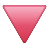 Triangle Rouge Pointant Vers Le Bas