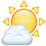 Soleil Derrière Un Petit Nuage