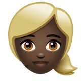 Femme: Peau Foncée, Cheveux Blonds
