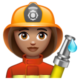 Pompier Femme: Peau Moyenne