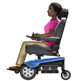 Femme En Fauteuil Motorisé: Peau Foncée