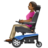 Femme En Fauteuil Motorisé: Peau Moyennement Foncée