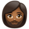 Femme: Peau Moyennement Foncée, Barbe