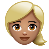 Femme: Peau Moyenne, Cheveux Blonds