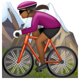 Femme En VTT: Peau Moyennement Foncée