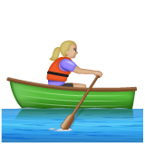 Rameuse Dans Une Barque: Peau Moyennement Claire