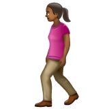 Femme Qui Marche: Peau Moyennement Foncée