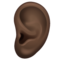 Oreille: Peau Foncée