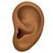 Oreille: Peau Moyennement Foncée