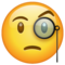 Visage Avec Un Monocle