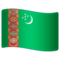 Flaga: Turkmenistan