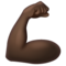 Biceps Contracté: Peau Foncée